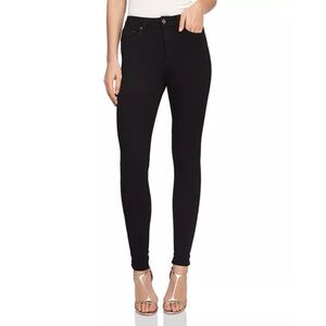 REISS Skye High Rise Skinny Jeans in Black size 28